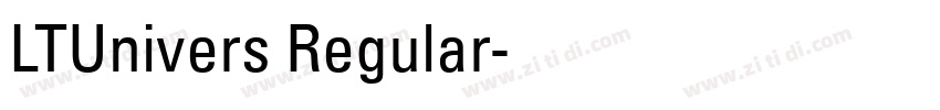 LTUnivers Regular字体转换